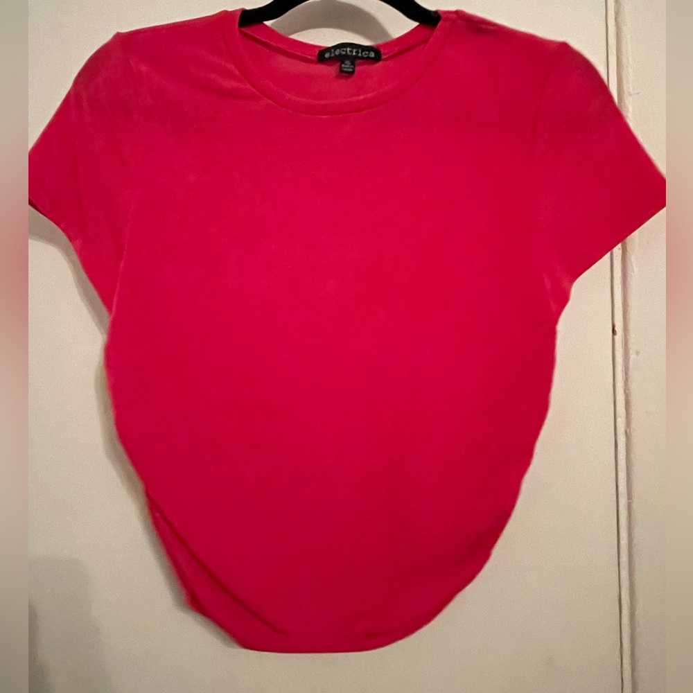 Electrica cropped hot pink top
